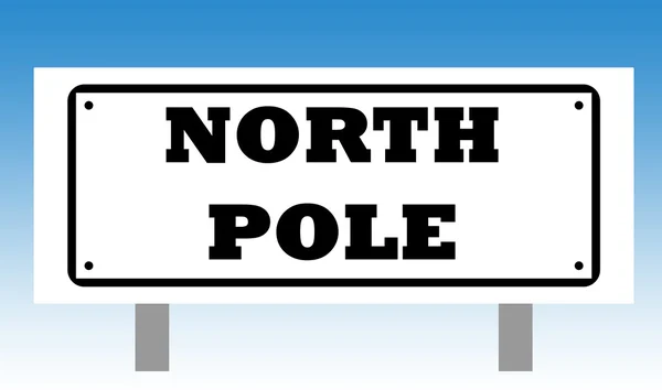 North Pole sign — Stock Photo, Image