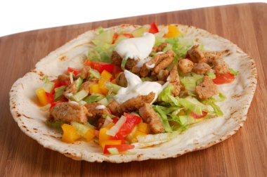 Gıda - gyros hazırlanıyor