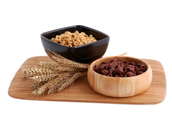 Due colori cereali con decorazione — Foto Stock
