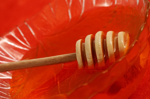 Detail of honey dipper — Stock Photo, Image