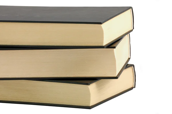 Három fekete könyvek — Stock Fotó