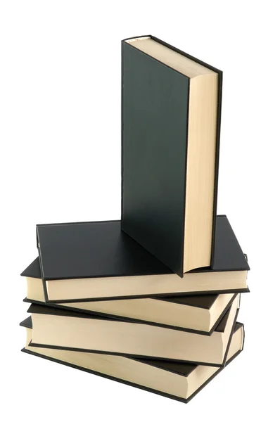 Five black books — Stock Photo, Image