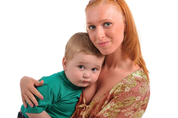Молода жінка з дитиною — стокове фото