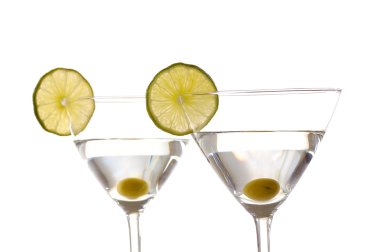 Martini glasses clipart