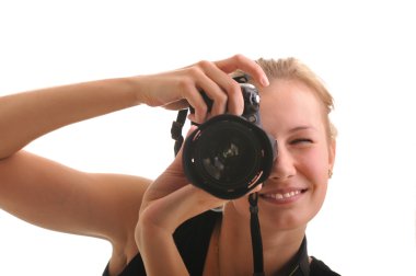 Girl photographer clipart