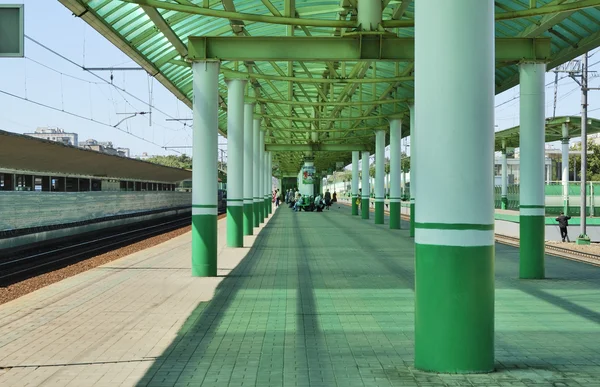 Железнодорожная станция — стоковое фото