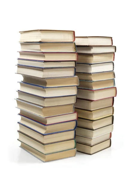 Vysoká hromada knih — Stock fotografie
