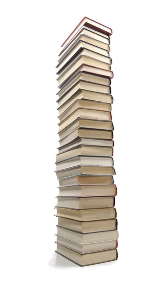 Високий стек книг — стокове фото