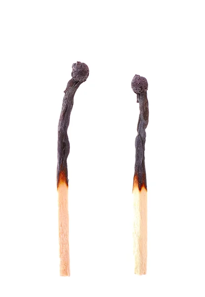 Сожженные спички — стоковое фото