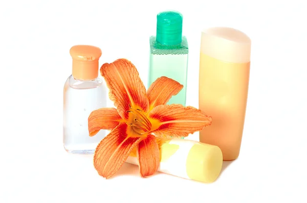Uppsättning av kosmetiska behållare — Stockfoto