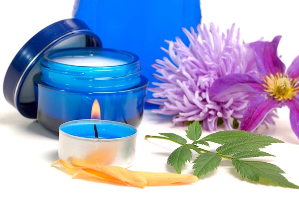 Blue cosmetics — Stock Photo, Image