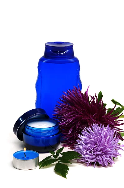 Blue cosmetics — Stock Photo, Image