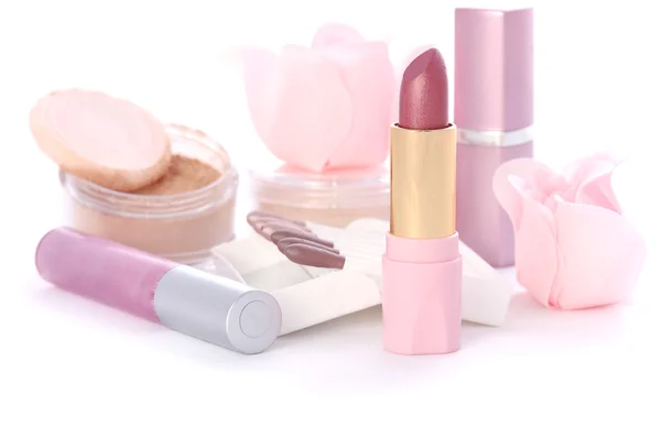 Růžové make-up sada — Stock fotografie