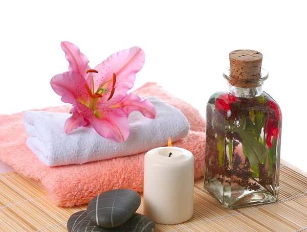 Spa still life with lily — Stock Photo, Image