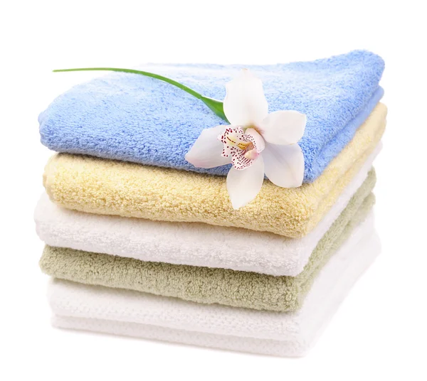 Kleurrijke handdoeken — Stockfoto