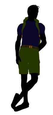 Male Hiker Silhouette