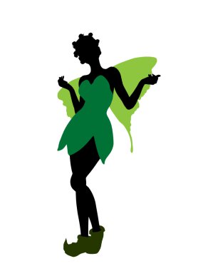 Tinker bell siluet çizimi