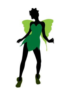 Tinker bell siluet çizimi