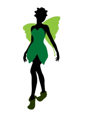 Tinker bell siluet çizimi