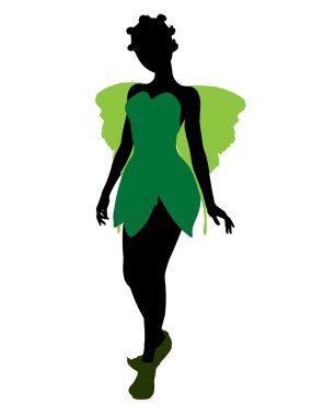 Tinker bell siluet çizimi