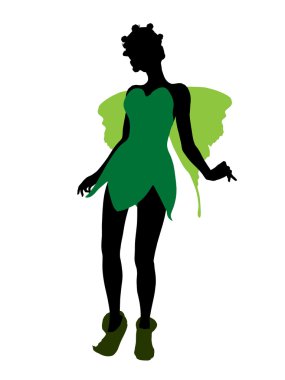 Tinker bell siluet çizimi