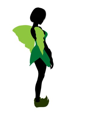 Tinker bell siluet çizimi