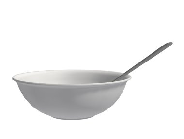 bir kaşık ile kase
