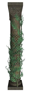 Column With Vines clipart