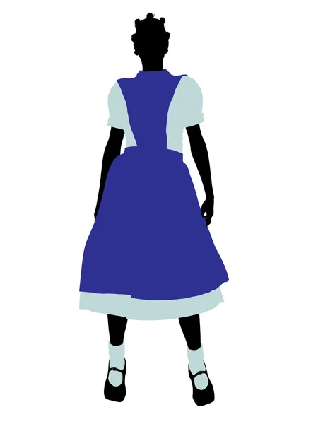 Alice im Wunderland Silhouette Illustration — Stockfoto