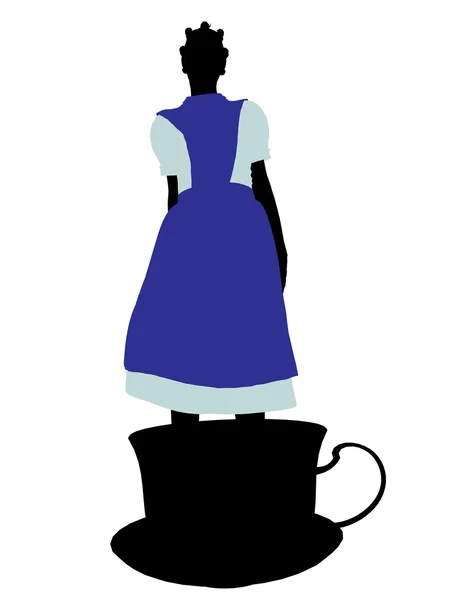 stock image Alice In Wonderland Silhouette Illustration