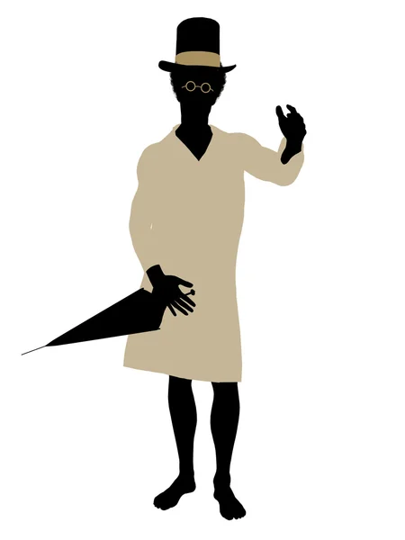 stock image John of Peter Pan Silhouette Illustration