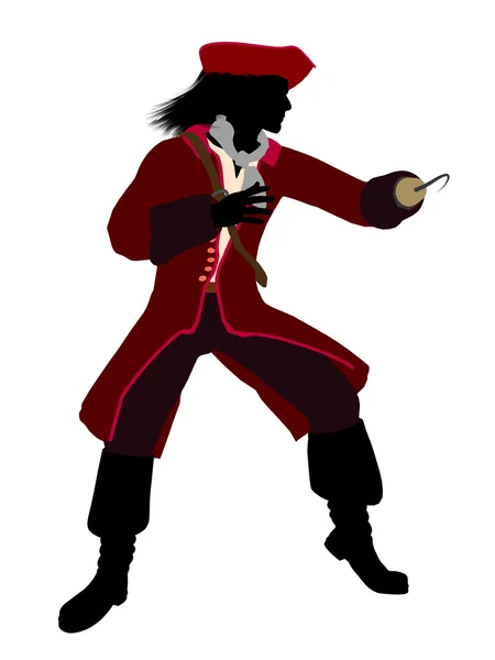 Captain Hook Silhouette Illustration — Stock Photo, Image
