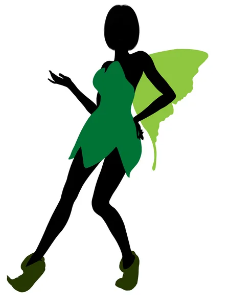 stock image Tinker Bell Silhouette Illustration