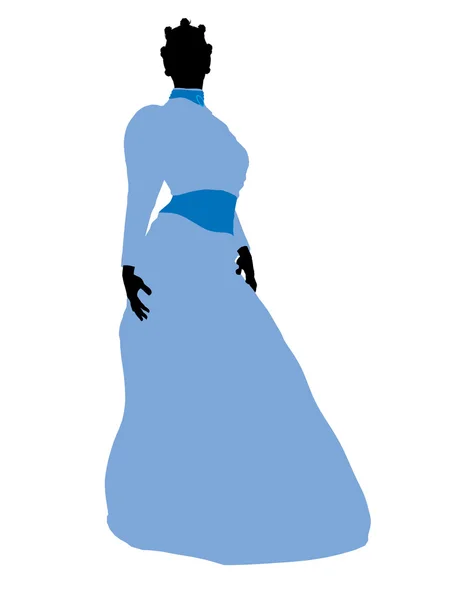 Wendy of Peter Pan Silhouette Illustration — Stock Photo, Image
