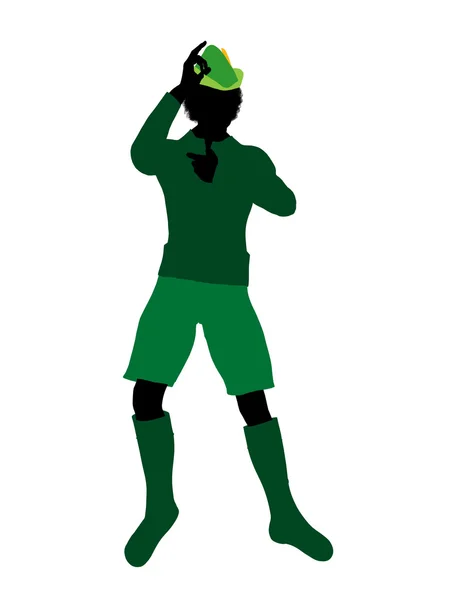 Peter Pan Silhouette Illustration — Stockfoto