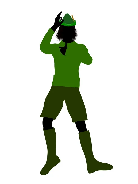 Peter Pan Silhouette Illustration — Stock Photo, Image