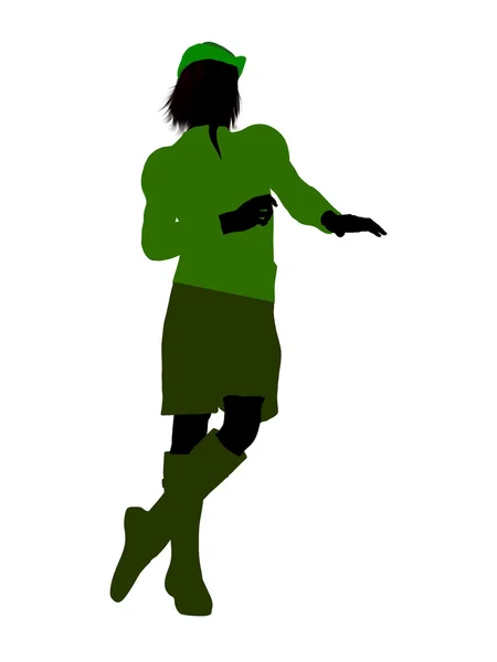 Peter pan silhouette illusztráció — Stock Fotó