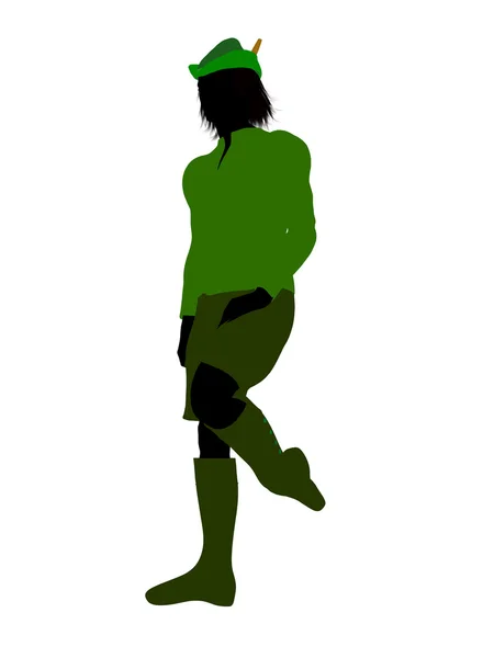 Peter Pan Ilustração da silhueta — Fotografia de Stock