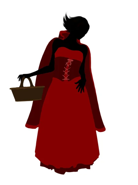 stock image Little Red Riding Hood Silhouette Illustration