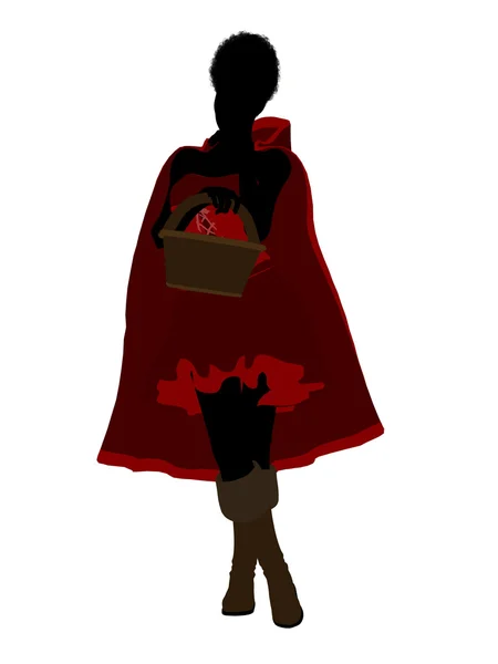 stock image Little Red Riding Hood Silhouette Illustration