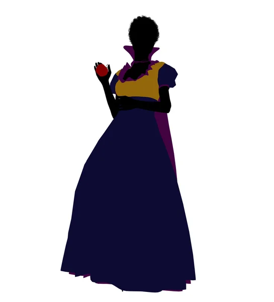 Snow White Silhouette Illustration — Stock Photo, Image