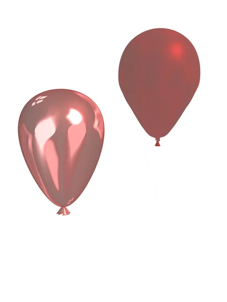 2 핑크 풍선 — 스톡 사진