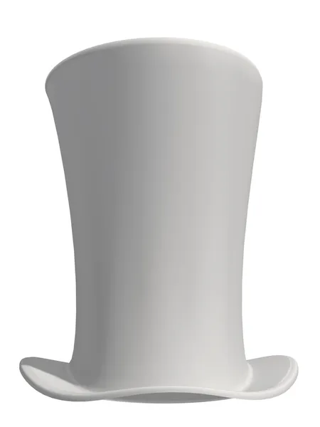 Weißer Zylinder Stockfoto