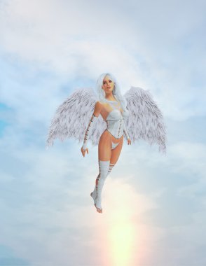 Angel Flying clipart