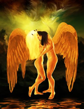 Two Angels clipart