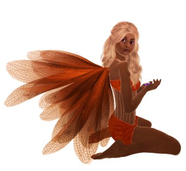 Orange Fairy clipart