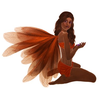 Orange Fairy clipart