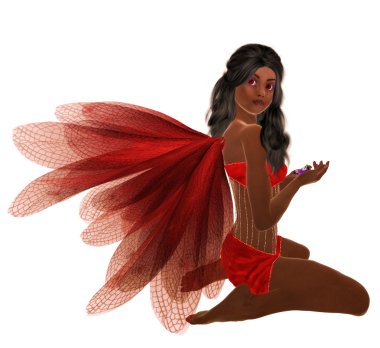 Red Fairy clipart