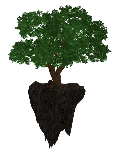 Ein Baum auf einer Klippe — Stockfoto