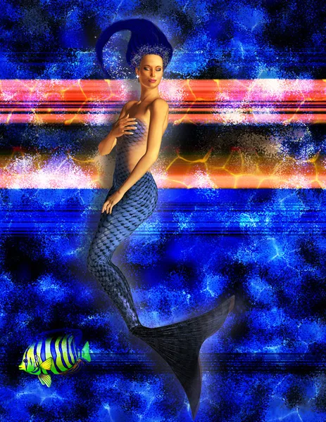 Nadar sirena — Foto de Stock